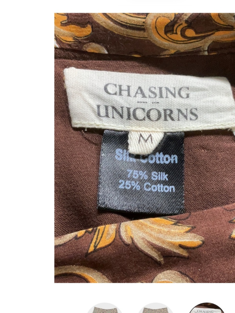 Chasing Unicorns Change My Ways Shorts Baroque Paisley Medium - Picture 5 of 6